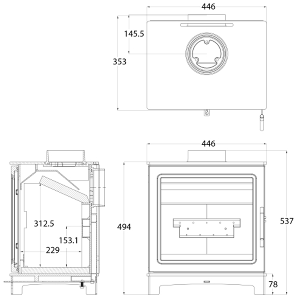 Tribune Wood Burning Stove